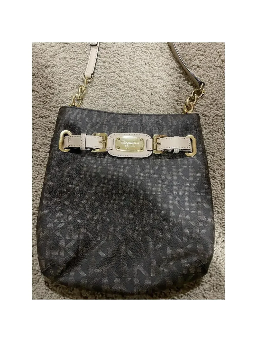 NWT Michael Kors Hamilton crossbody / messenger / handbag purse medium Brown bag
